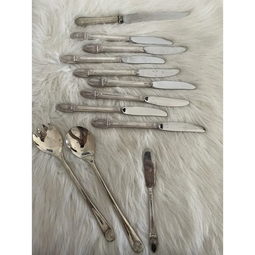 Vintage 1847 Rogers Bros First Love,1937, Service for 8, 52 Piece Set